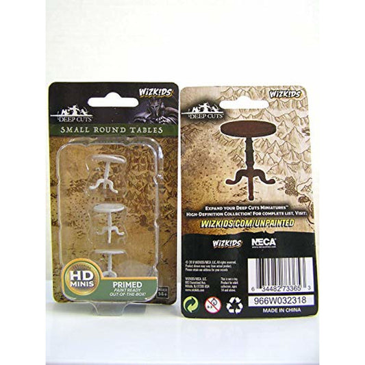 WKZ: DEEPCUTS - SMALL ROUND TABLES (UNPAINTED) MINIATURE