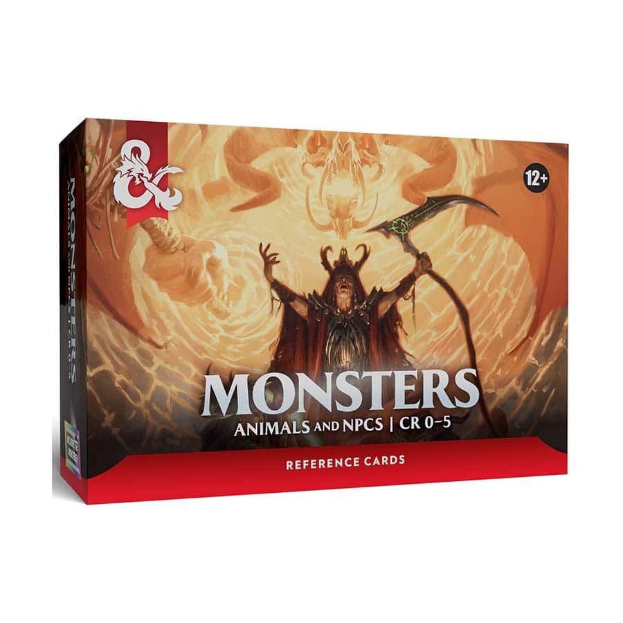 Dungeons and Dragons Reference Cards: Monsters (Animals and NPC's)