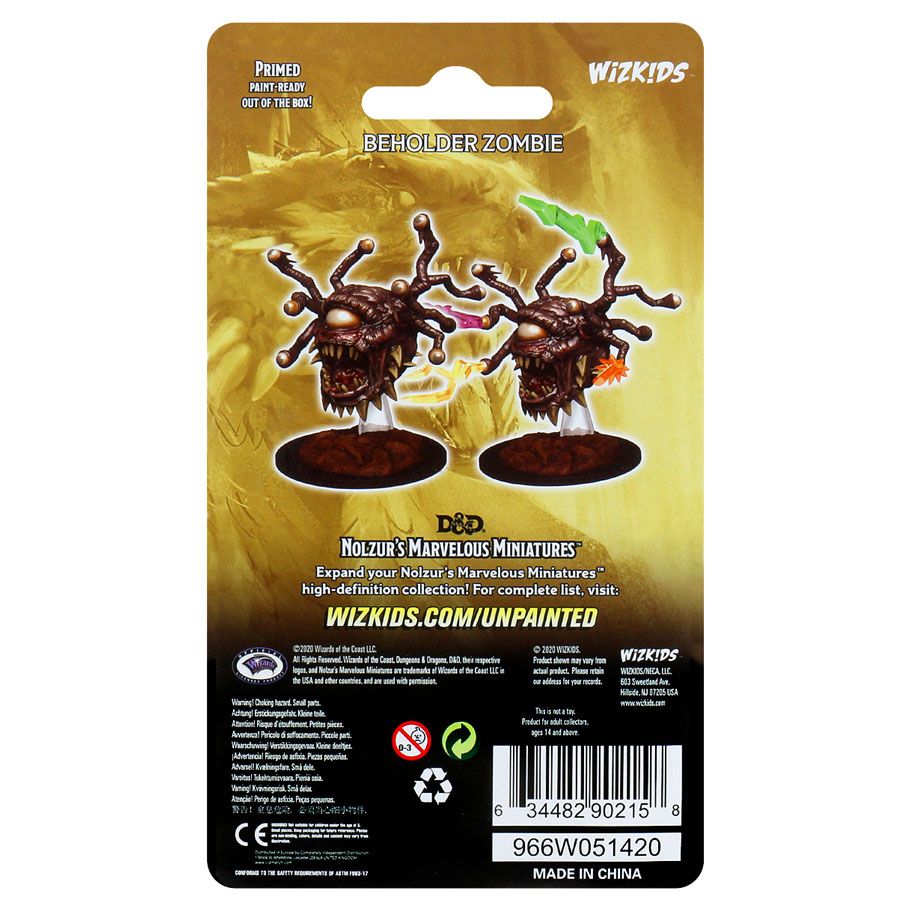 D&D: Nolzur's Marvelous Minis: Beholder Zombie W12.5 (Unpainted)