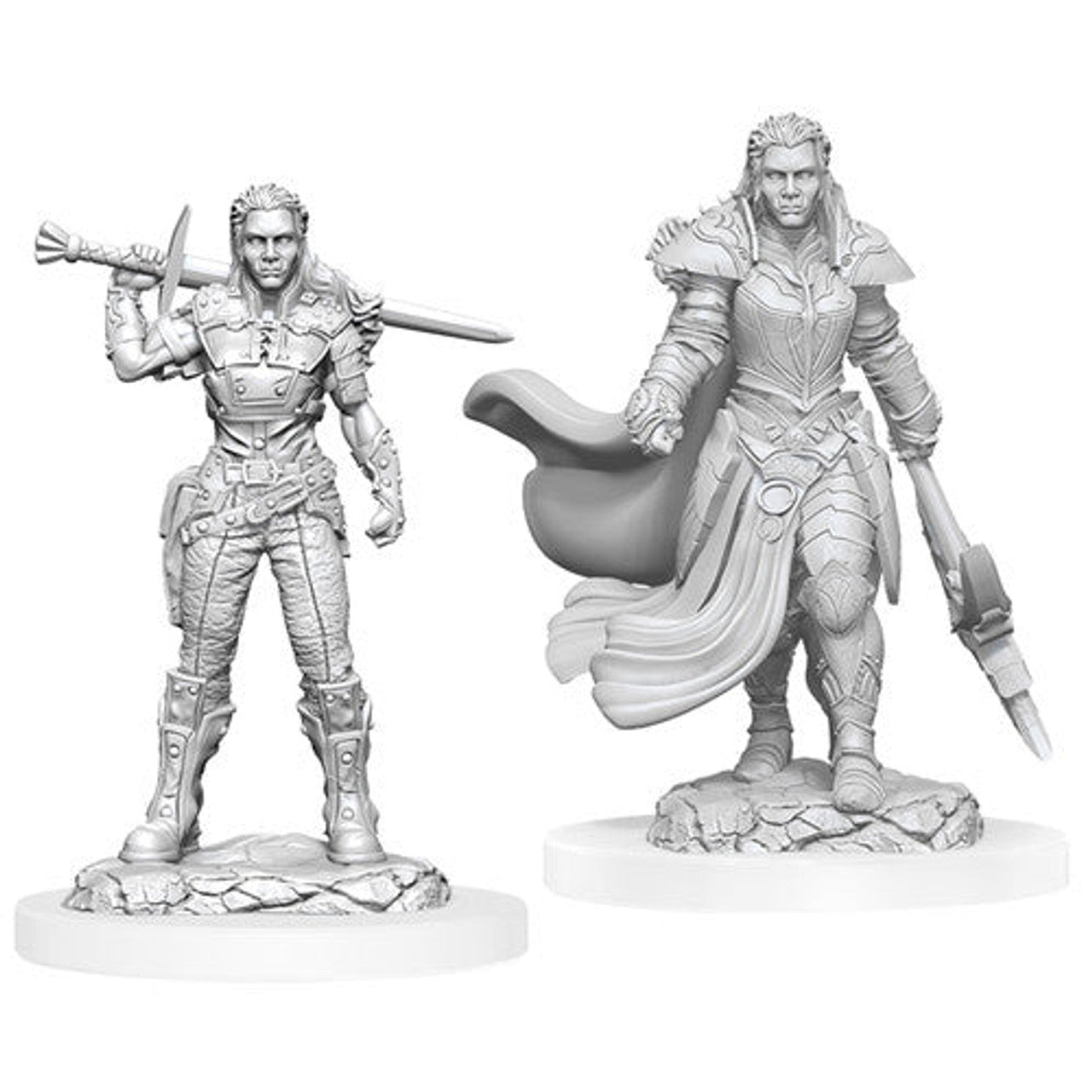 Dungeons And Dragons: NMU - W20 Female Orc Fighter Miniature (Unpainted)
