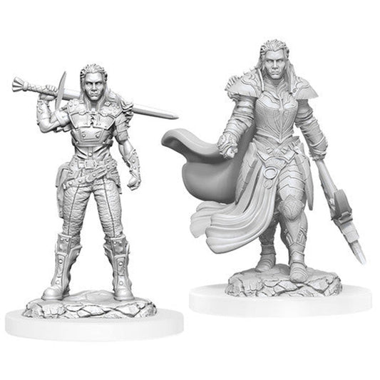 Dungeons And Dragons: NMU - W20 Female Orc Fighter Miniature (Unpainted)