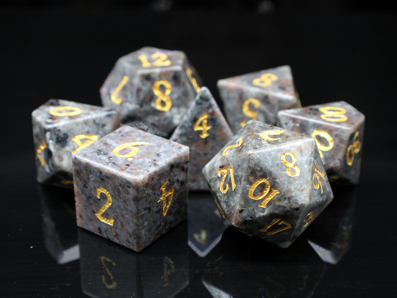 Old School Dice: Gemstone 7-Piece Set - Yooperlite