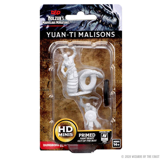 D&D: Nolzur's Marvelous Minis: Yuan-Ti Malisons W4 (Unpainted)